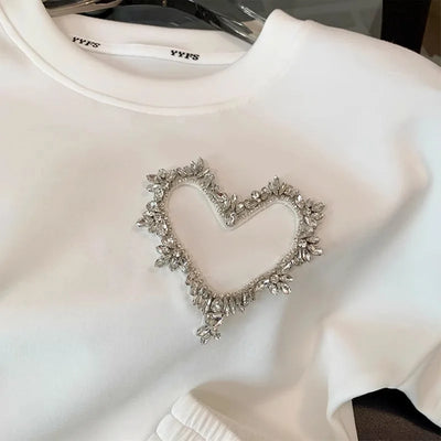 Casual Sports Suit For Women, Summer Casual Two-piece Set, Fashionable Age-reducing Short-sleeved Shorts Two-piece Set For Women