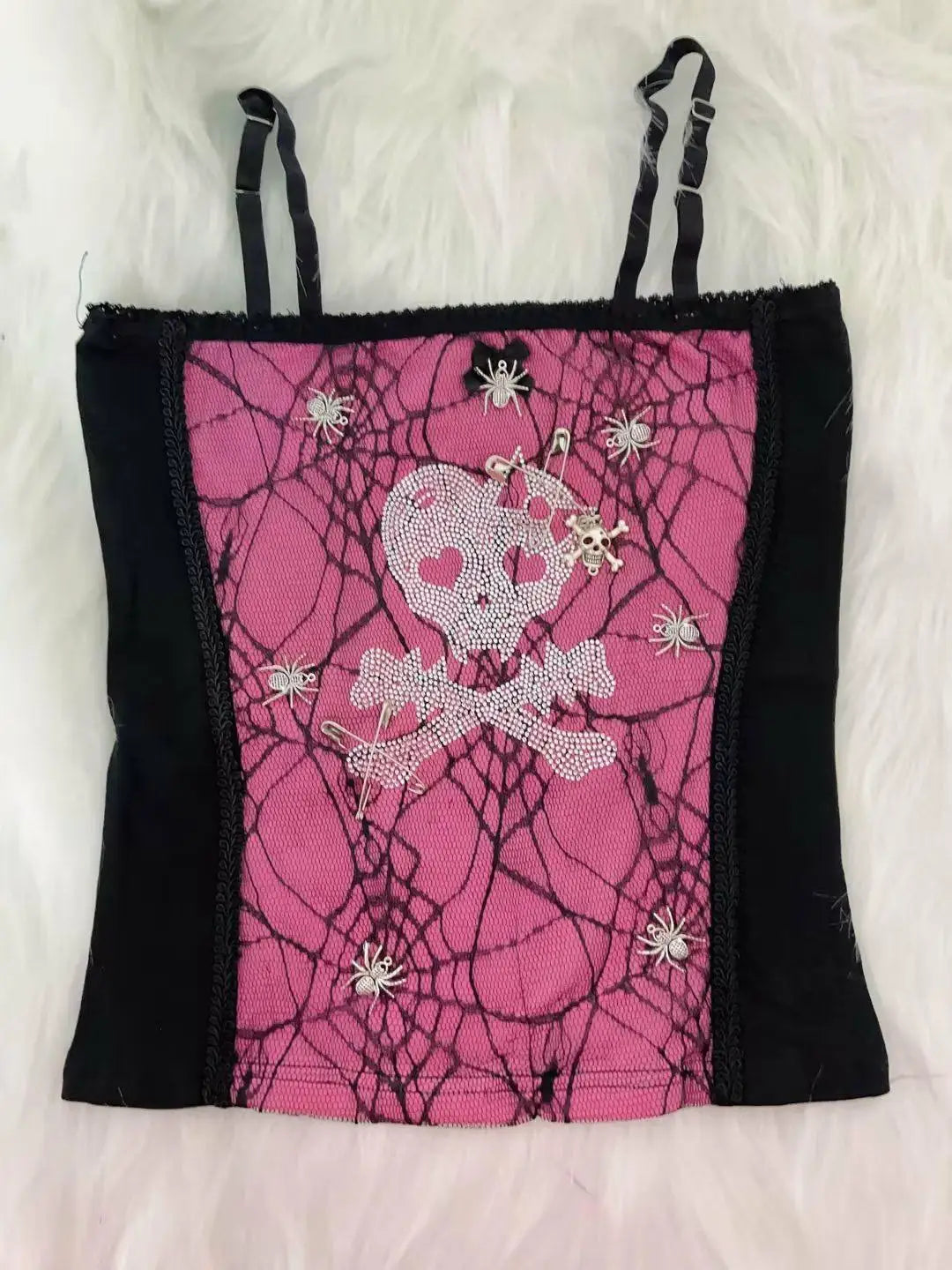 Spider web Tops sexy top corset top crop topfairygrunge halter topy2k clothes y2k crop top gothic clothes y2k top y2k accessores