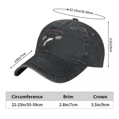 Casual The Queen Is Dead The Smiths Band Baseball Caps Unisex Distressed Denim Headwear Outdoor Running Golf Hats Cap