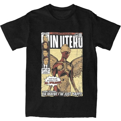 Casual in Utero Kurt Cobain T Shirt Women Tee Shirt Adult Clothes Women Clothing Graphic T Shirts Personality Harajuku Aesthetic