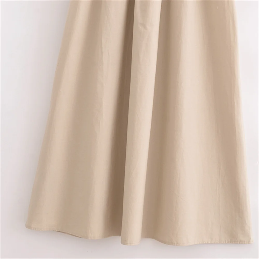 PB&ZA2024 autumn new women's clothing fashion temperament slim fit casual solid color versatile splicing long vest skirt
