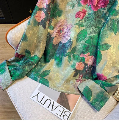 Women's Jacket Outerwears  New Chinese Light National Wind Jacquard Jacket Women's Spring Tang Suit Buckle High-end Retro Coat