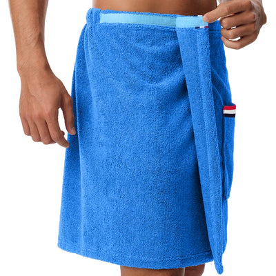 Men's Bath Robe TowelAdjustable Elasticated WaistbandHomewearPajamasPocketsOutdoor SportsSwimmingGymBath TowelSoft and Wearable
