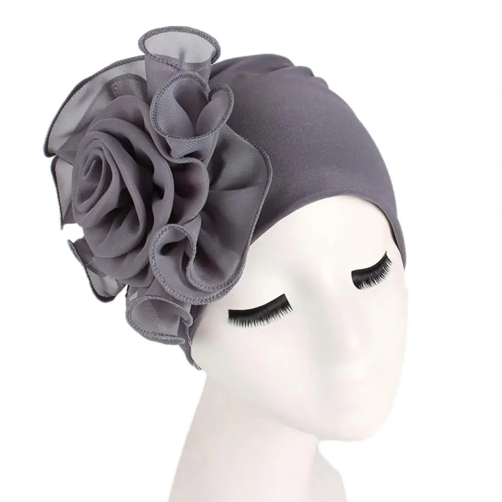 Casual Hat  Delicate Workmanship Lightweight Ladies Cap  Women Dome Turban Cap
