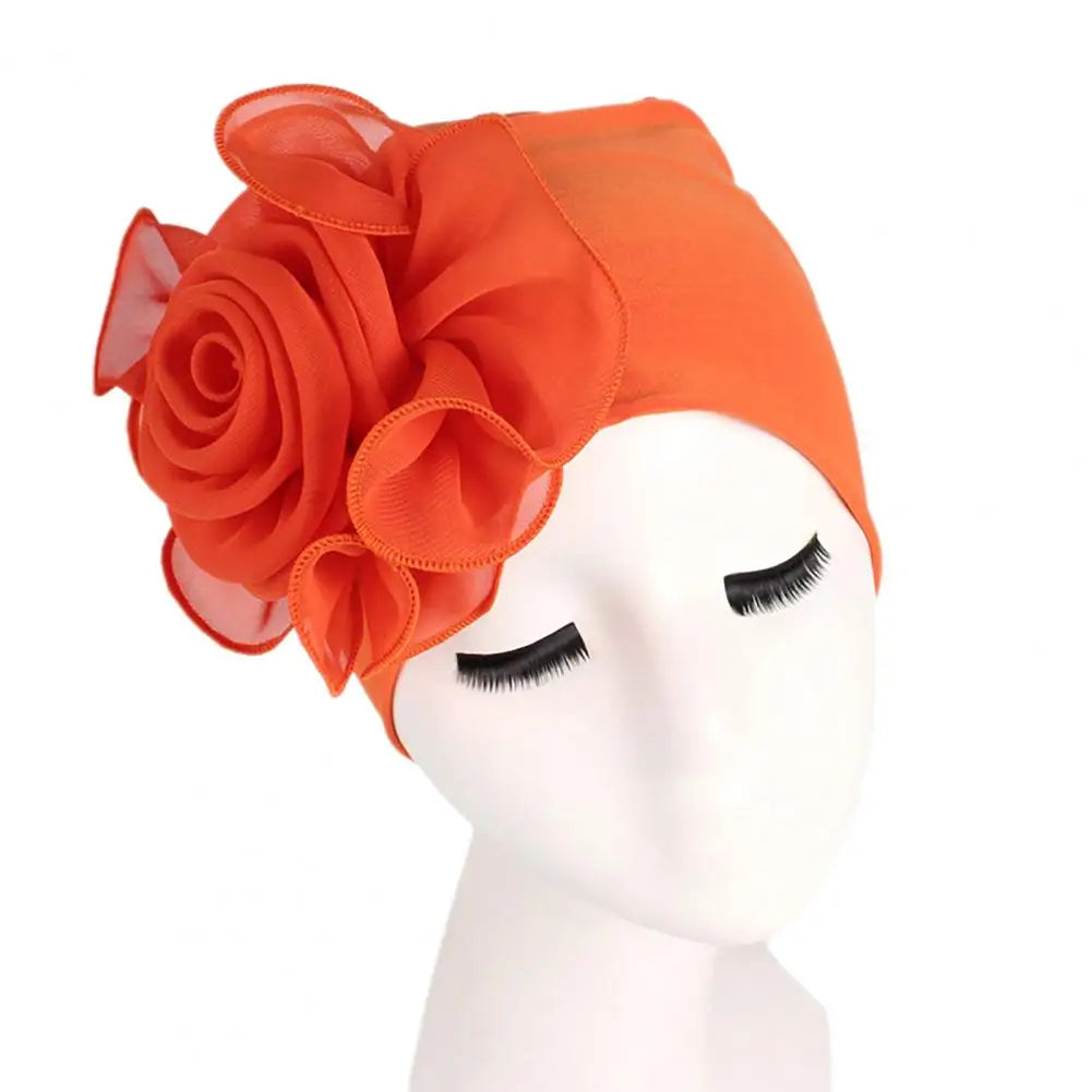 Casual Hat  Delicate Workmanship Lightweight Ladies Cap  Women Dome Turban Cap