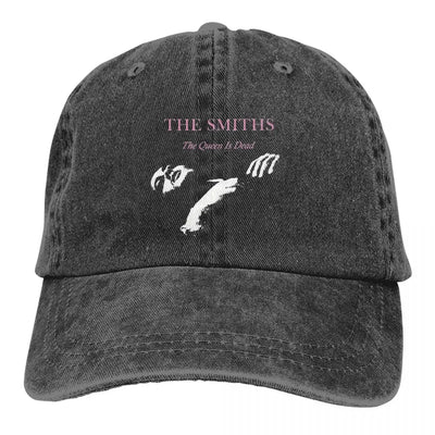 Casual The Queen Is Dead The Smiths Band Baseball Caps Unisex Distressed Denim Headwear Outdoor Running Golf Hats Cap
