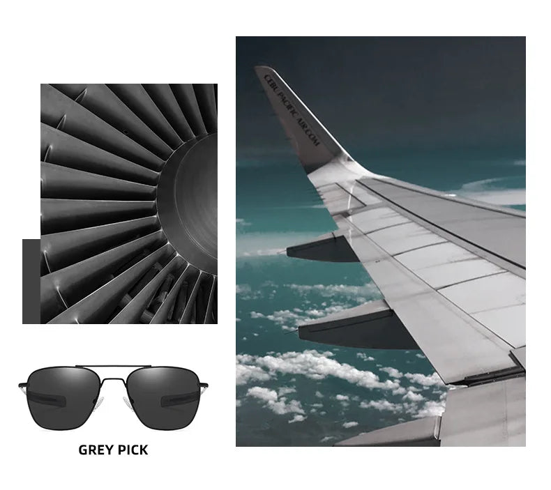Classic Polarized Design Sunglasses Men 2024 Vintage Pilot Driving Sun Glasses Anti-Glare Sunglass Men gafas de sol hombre