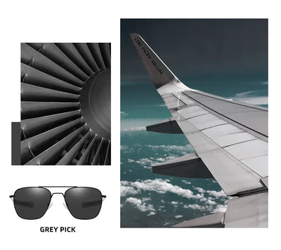 Classic Polarized Design Sunglasses Men 2024 Vintage Pilot Driving Sun Glasses Anti-Glare Sunglass Men gafas de sol hombre
