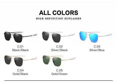 Classic Polarized Design Sunglasses Men 2024 Vintage Pilot Driving Sun Glasses Anti-Glare Sunglass Men gafas de sol hombre