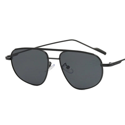 Retro Alloy Sunglasses Women New Vintage Small Metal Frame Pilot Sun Glasses Ladies Punk Double Dridge Shades Eyewear UV400
