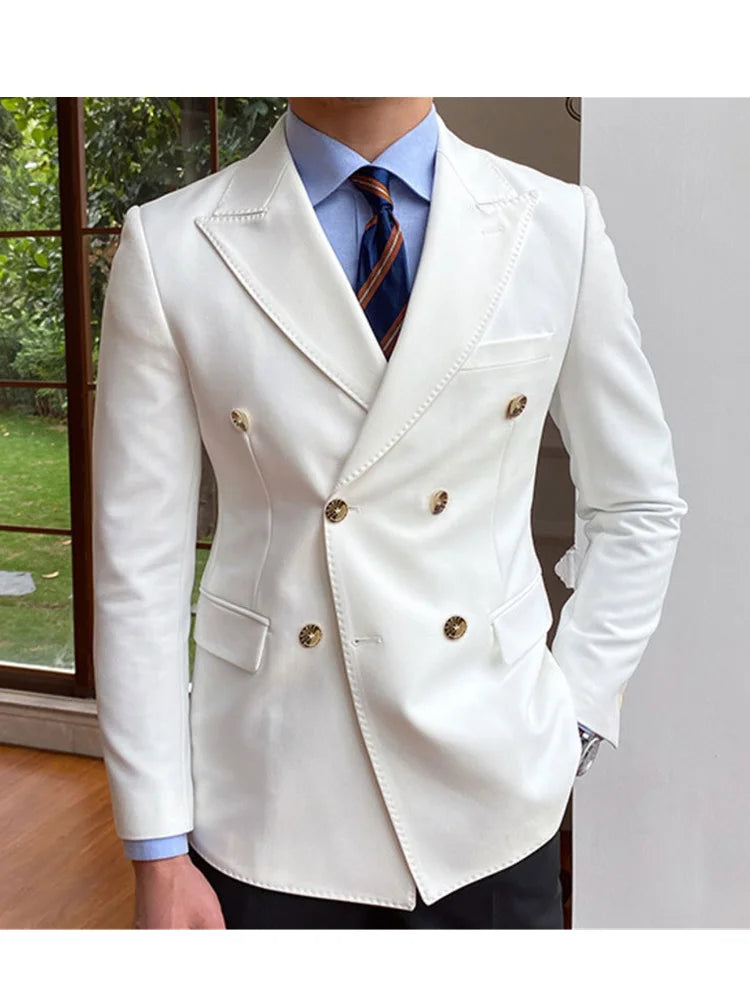 Wedding Men Suits 6XL Blazer Bridegroom Business Groom Wear Tuxedo Jacket Formal Costume Homme Party Prom Double Breasted Coat