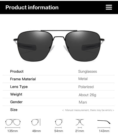 Classic Polarized Design Sunglasses Men 2024 Vintage Pilot Driving Sun Glasses Anti-Glare Sunglass Men gafas de sol hombre