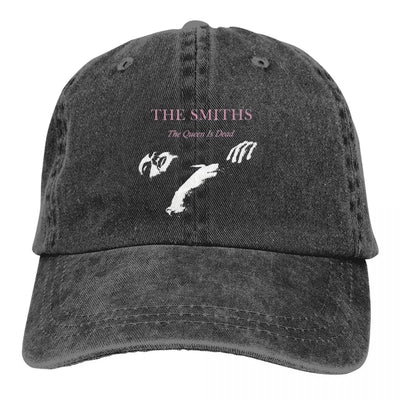 Casual The Queen Is Dead The Smiths Band Baseball Caps Unisex Distressed Denim Headwear Outdoor Running Golf Hats Cap